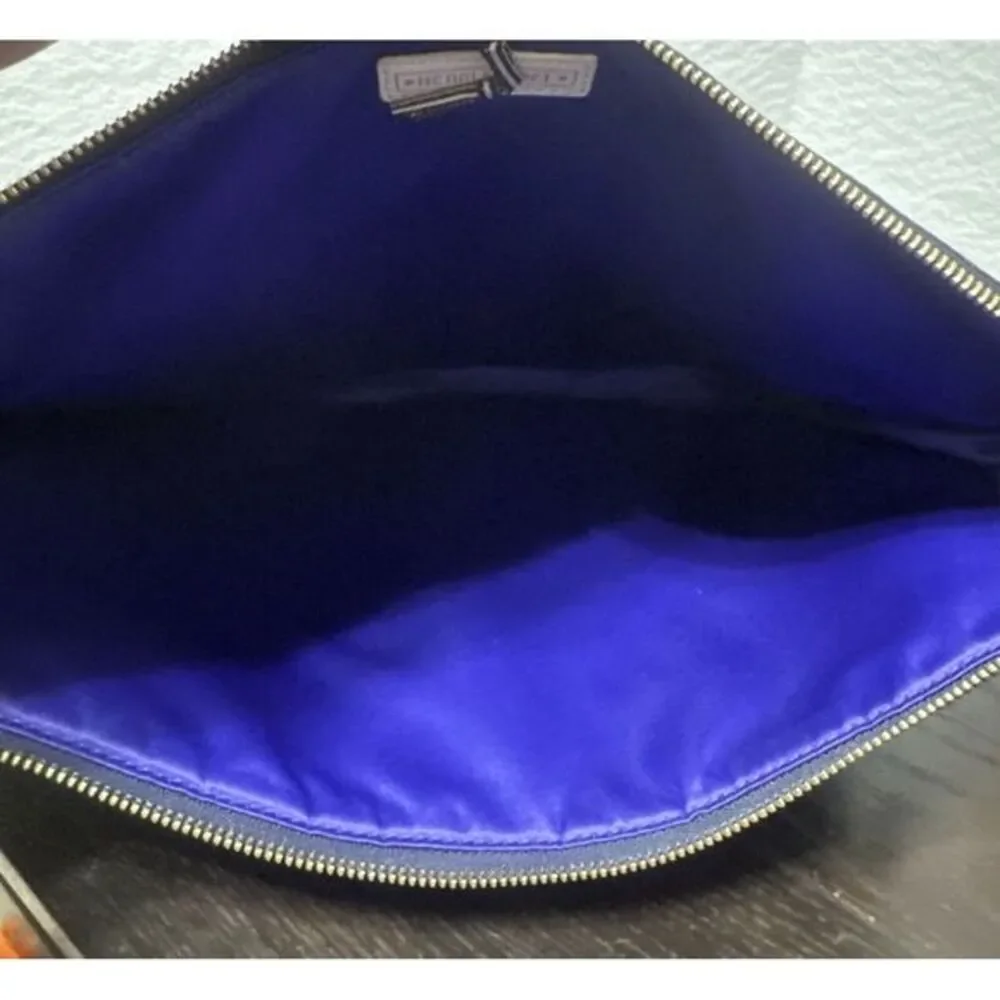 Hendri Bendel Blue Laptop‎ Bag Nylon Navy Blue. 10